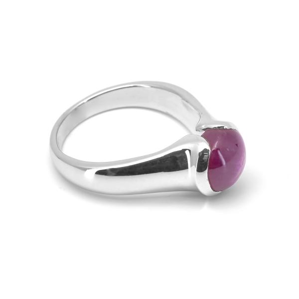 Silver Ring rubis Sarah